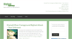 Desktop Screenshot of bigfootsightings.org